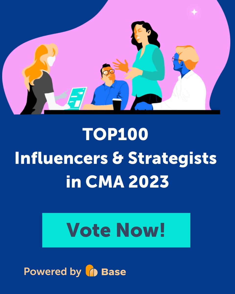 Excited to have been shortlisted for the Base Top 100 CMA. There's over 400 fantastic customer marketers and advocacy builders on this list to choose from.

I'd love if you'd consider casting a vote for me, or any of the great people here: base.ai/top100-cma-peo…