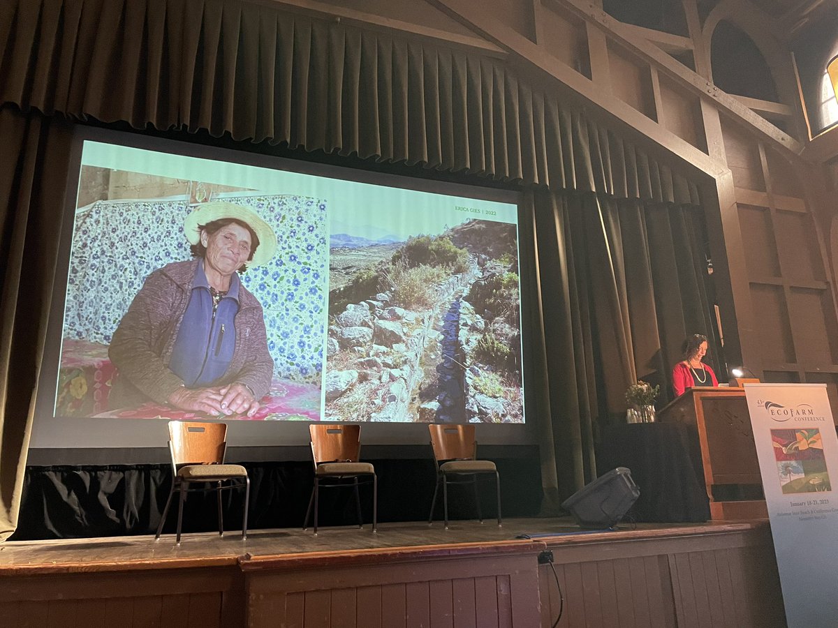 “If we can plant the water, we can harvest the water” is one lesson from #Indigenous culture in #Peru cited by @egies at #EcoFarm2023, highlighting examples from around the world that can guide #SlowWater movement, which lets natural infrastructure & processes manage #water