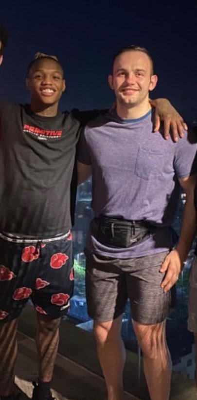 twrecks155's tweet photo. Me and my coach have come a long way together from high school to the ufc, he went to medical school i went the sports route &amp; we are still doin it together and I’m glad my brothers by my side ✊🏾 https://t.co/Ce3atunFaW
