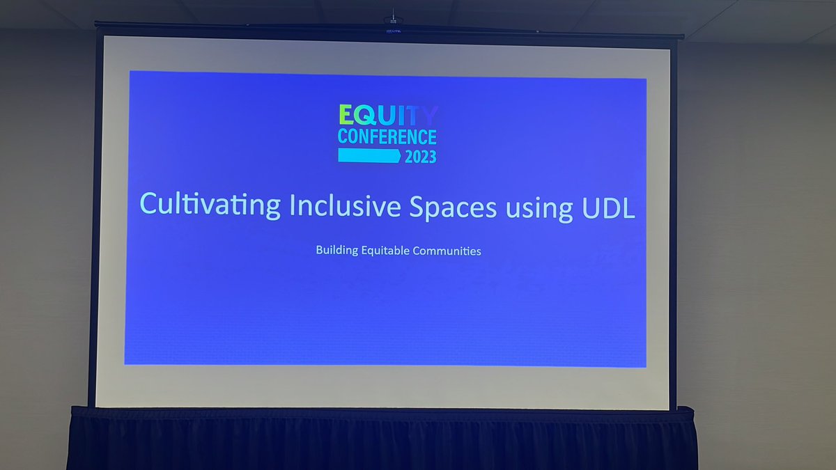 Almost time to present #UDL and #Equity building classroom communities. Come check it out! #EquityisLoveinAction <a href="/PCOE_OPENACCESS/">PCOE_OpenAccess</a> #udl #udlchat