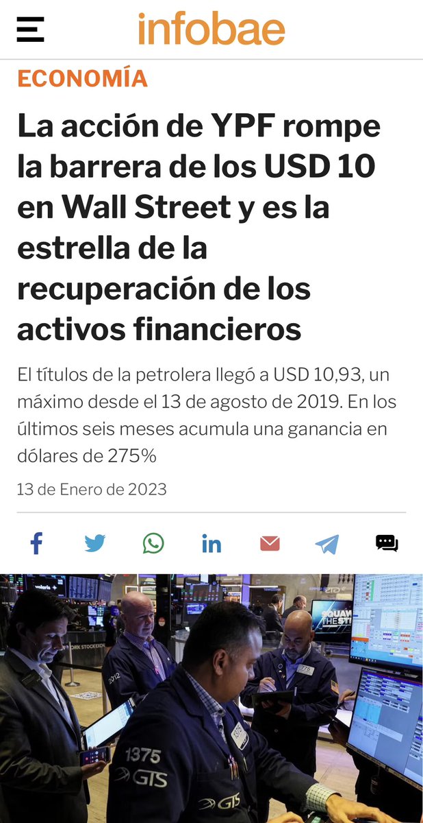 tomasamigo_arg's tweet photo. Aerolíneas reduce su déficit e YPF está en alza total. Revienten neoliberales. https://t.co/n58l0IPmJT