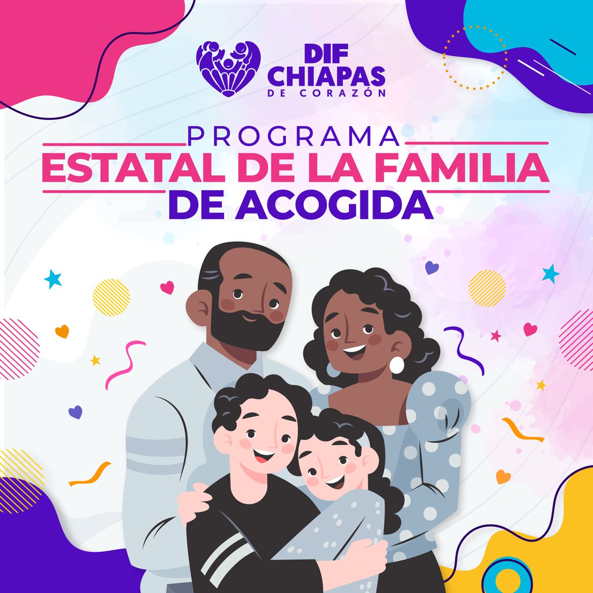AnominusRufus's tweet photo. 💜 En Chiapas, contamos con un Programa Estatal de Familia de Acogida 
#Chiapas @DIF_NMX @DeliaGlz https://t.co/ph9D5BhxF6