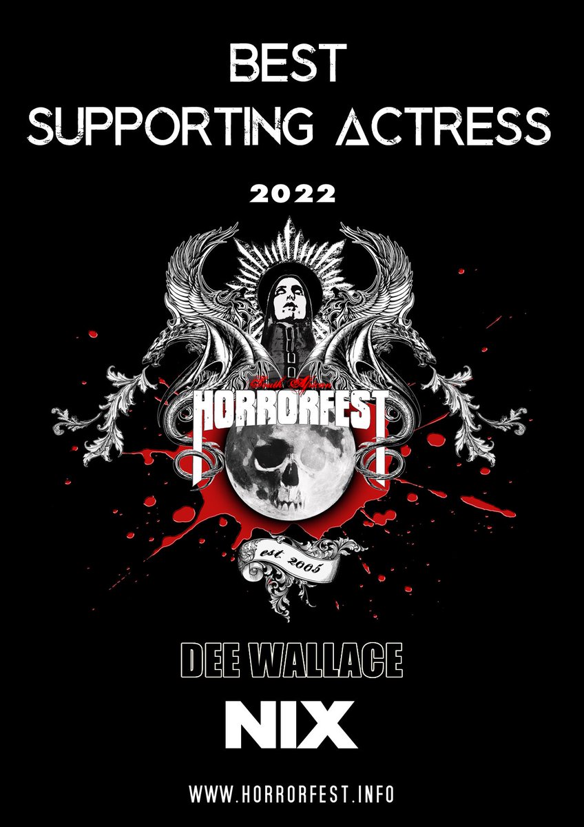 Congratulations to @cassandranaud for winning Best Lead Female, @officaltimblakenelson for winning Best Supporting Actor, and @thedeewallace for winning Best Supporting Actress all at South African Horrorfest! #JackrabbitMedia #Horrorfest #INFLUENCER #GHOSTOFTHEOZARKS #NIX