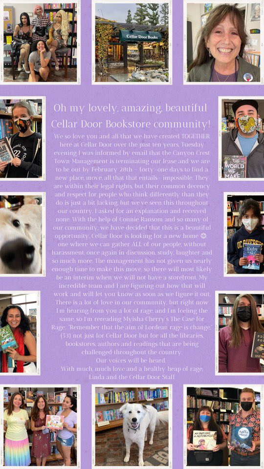 Cellar Door Books on Twitter "From Linda and Cellar Door Bookstore