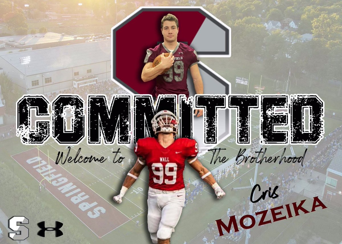 I am extremely blessed and excited to announce my commitment to further my athletic and academic career at Springfield College! I’d like to thank my friends, family, coaches, trainers, and teachers for helping me get this far 🔻

<a href="/WallAthletics/">Wall Twp Crimson Knights</a> <a href="/WallHS_Football/">Wall Football</a> <a href="/_SCFootball/">Springfield Football</a>