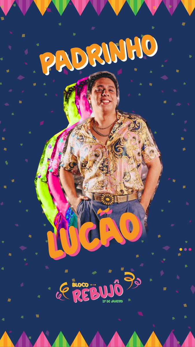 LucasDuarte_'s tweet photo. Bora que dia 27 de janeiro tem bloco da @Rebujo_ ! Atrações confirmadas: Big Band DBL, Dj Dinho e muito mais! Eu sou padrinho e tenho desconto no precinho! 

Corre e usa o código LUCAO e só bora! https://t.co/FHkzM39OBV https://t.co/45N1bAWgoU