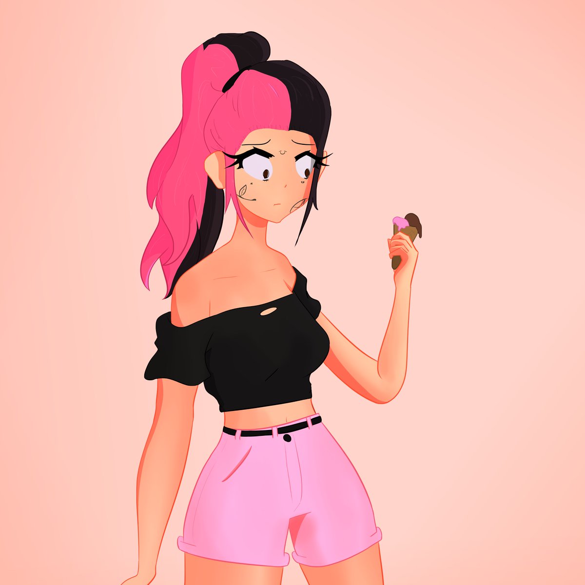 lil_venox's tweet photo. quick drawing done while streaming on twitch https://t.co/TCclRG88zr #art #digitalart #oc #relax #relaxing #aesthetic #lilpeep #gothgirl #girl #animegirl #anime https://t.co/M55632VhOn