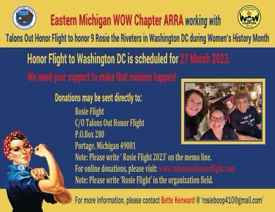 shannonhamet's tweet photo. I’m so blessed to be able to accompany my grandma and 8 other original Rosie the Riveters on an honor flight to Washington DC in March. If you’d like to donate to help make the trip possible, see the information below! #WeCanDoIt https://t.co/liQj2rQ140