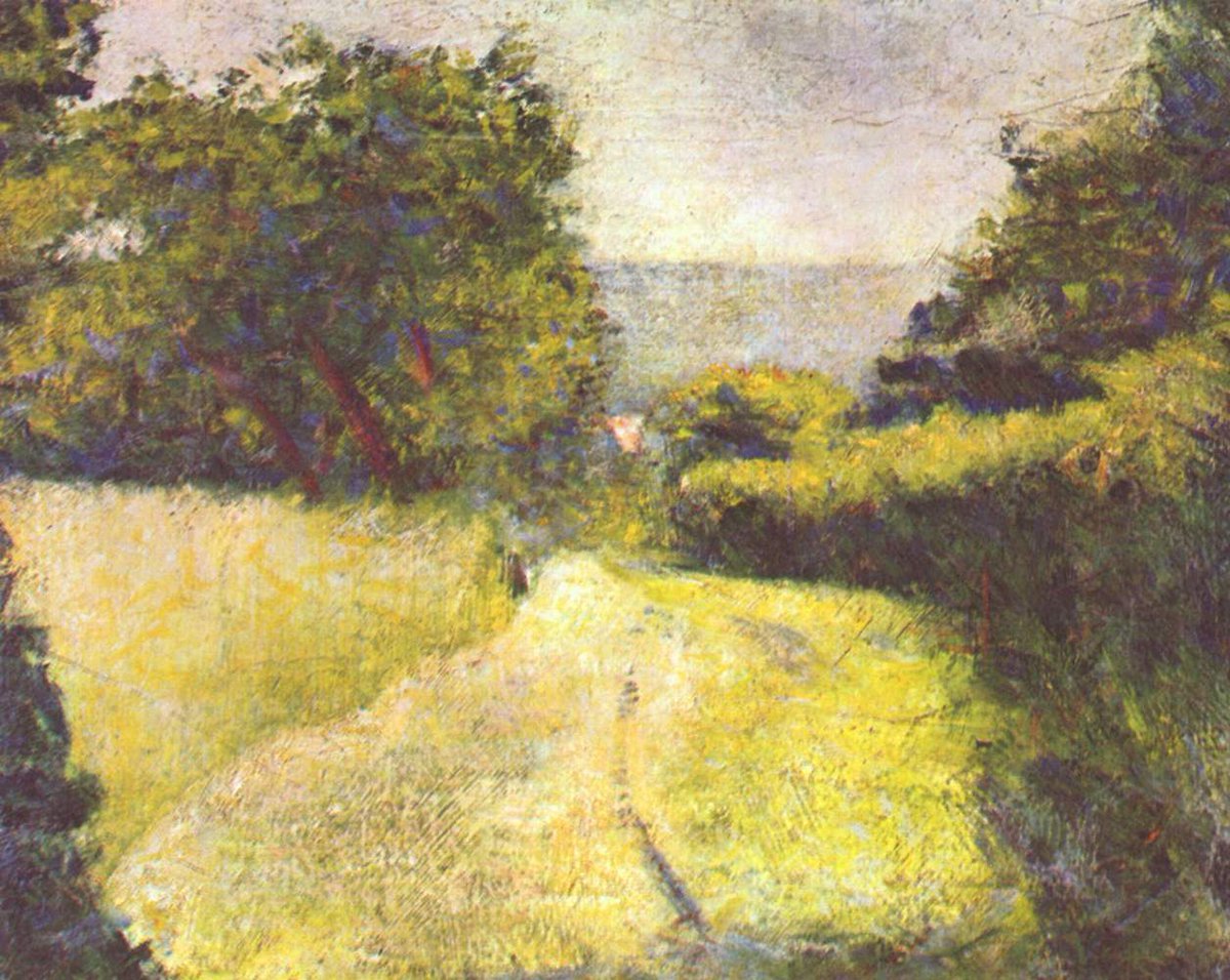 RT @P_impressionism: The Hollow Way, 1882 #georgesseurat #impressionism https://t.co/6OogoT9uad https://t.co/eRFMLJQOFV
