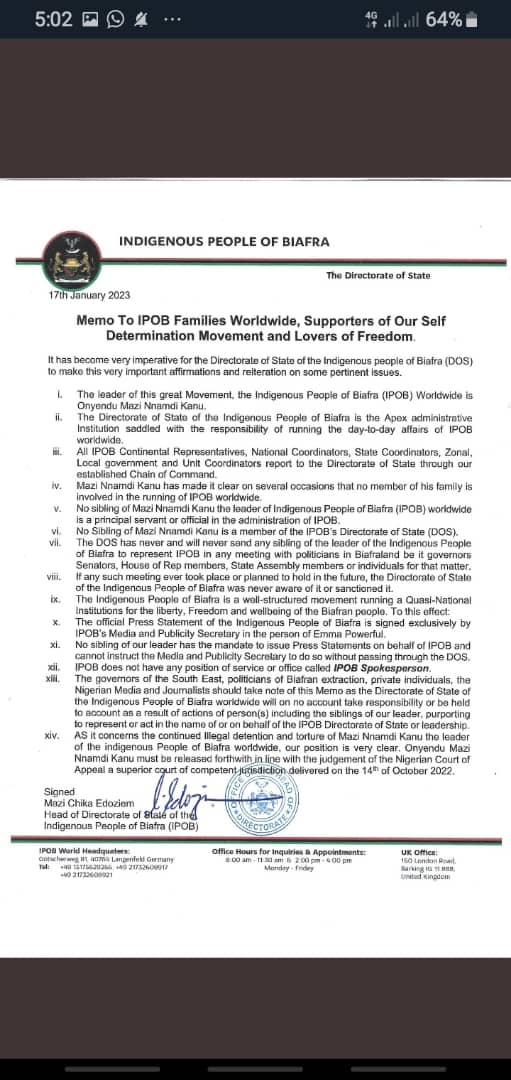 ANAMBRAWEST's tweet photo. Must read ; IPOB MEMORANDUM OF UNDERSTANDING. https://t.co/99uHOJ3LA6