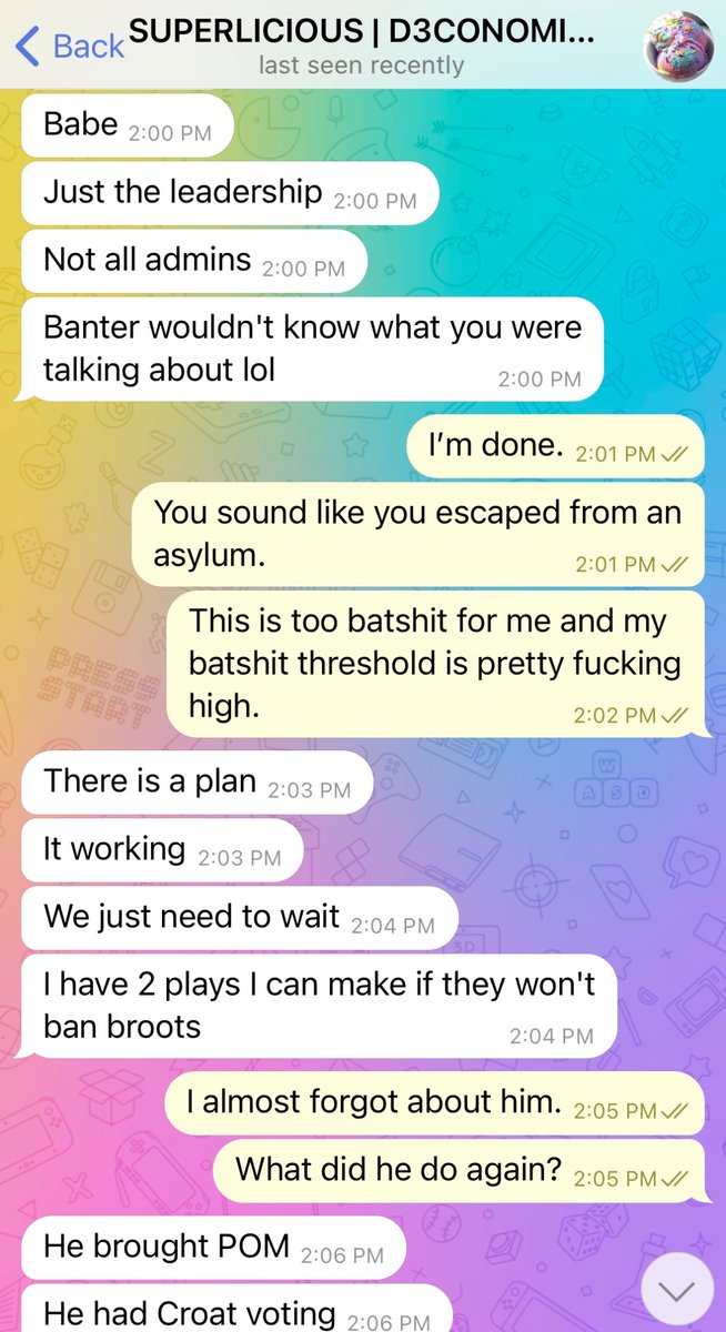 TruthInCult's tweet photo. And since I’m not an html coding wizard? I do have *ALL* of the screenshots and so do other people. BRoots decided to use the other copies. Neo tried to rape her, people threatened to kill her, D3 was going to rescue her, she did it all for love, I forged messages… https://t.co/PhEZA3W1wk