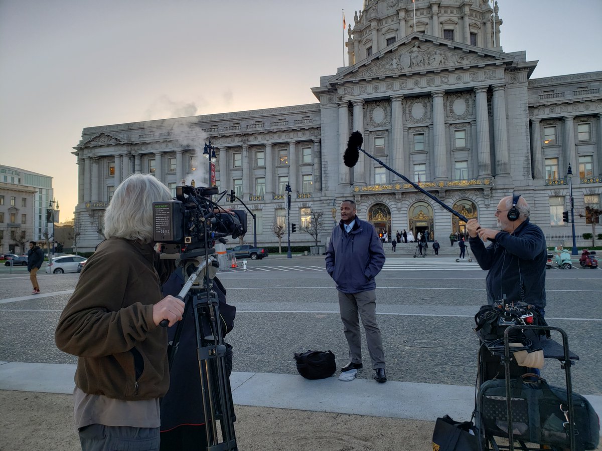FairFinesFees's tweet photo. Here’s a behind-the-scenes sneak peak of a Be The Jury participant sharing his experience of jury duty for an upcoming documentary on juries by the renowned filmmaker, Abby Ginzberg (@truthtopower)!
#FinancialJusticeProject #BeTheJury #JuryDuty #WeThePeople #SFCityHall https://t.co/odMEQ4Qqt3