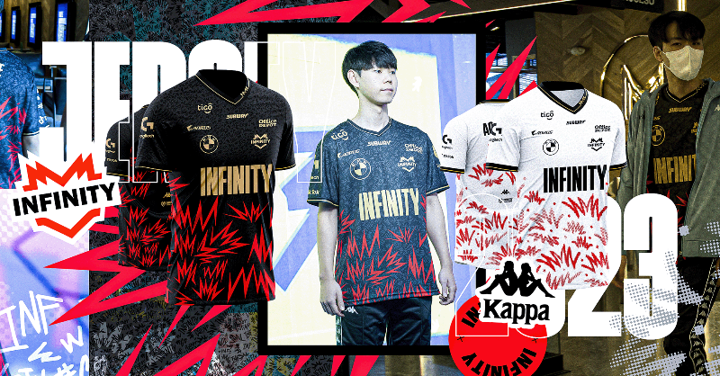 InFinitye_sport's tweet photo. ¡VISTE EL JERSEY DE INFINITY! 👕
Consigue el nuevo jersey oficial del Infinito y representa al #PoderLatino dondequiera que vayas 🌎
🔗 Vístete como el Bicampeón de la @LLA desde la web de @KappaMX
#goINF ♾️ #LLA 🏆 #KappaMX 🇲🇽