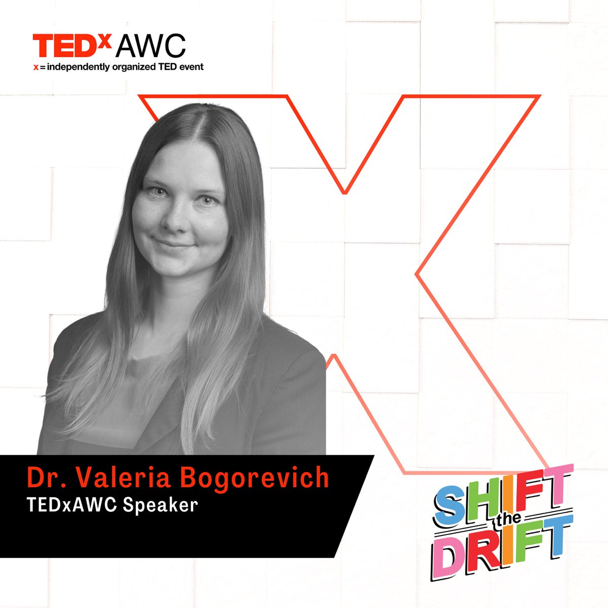 TEDxAWC's tweet photo. Announcing our TEDxAWC ‘23 Speakers!

Dr. Valeria Bogorevich is an ESL professor at @ArizonaWestern. She holds a Ph.D. degree in Applied Linguistics from NAU. Her research focuses on second-language pedagogy and assessment.

Congratulations, Dr. Valeria Bogorevich! #TEDxAWC https://t.co/P4mgL3hBqy