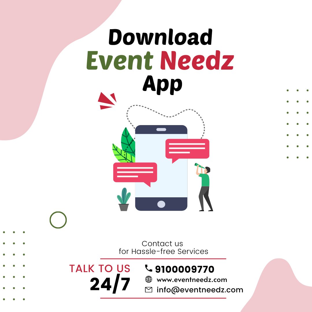 Be it a corporate or social event find the best venues or banquet halls within your budget on Event Needz platform. To know more call 9100009770.

#bestvenues #weddingvenues #banquethalls #banquethall #conferencehalls #socialgatherings #conferencehall #venues #businessevents