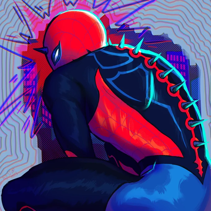 Day 13 of Original Designed Spiders, Today with just Percy has a break day. #spidersona #spiderman #acrossthespiderverse 
