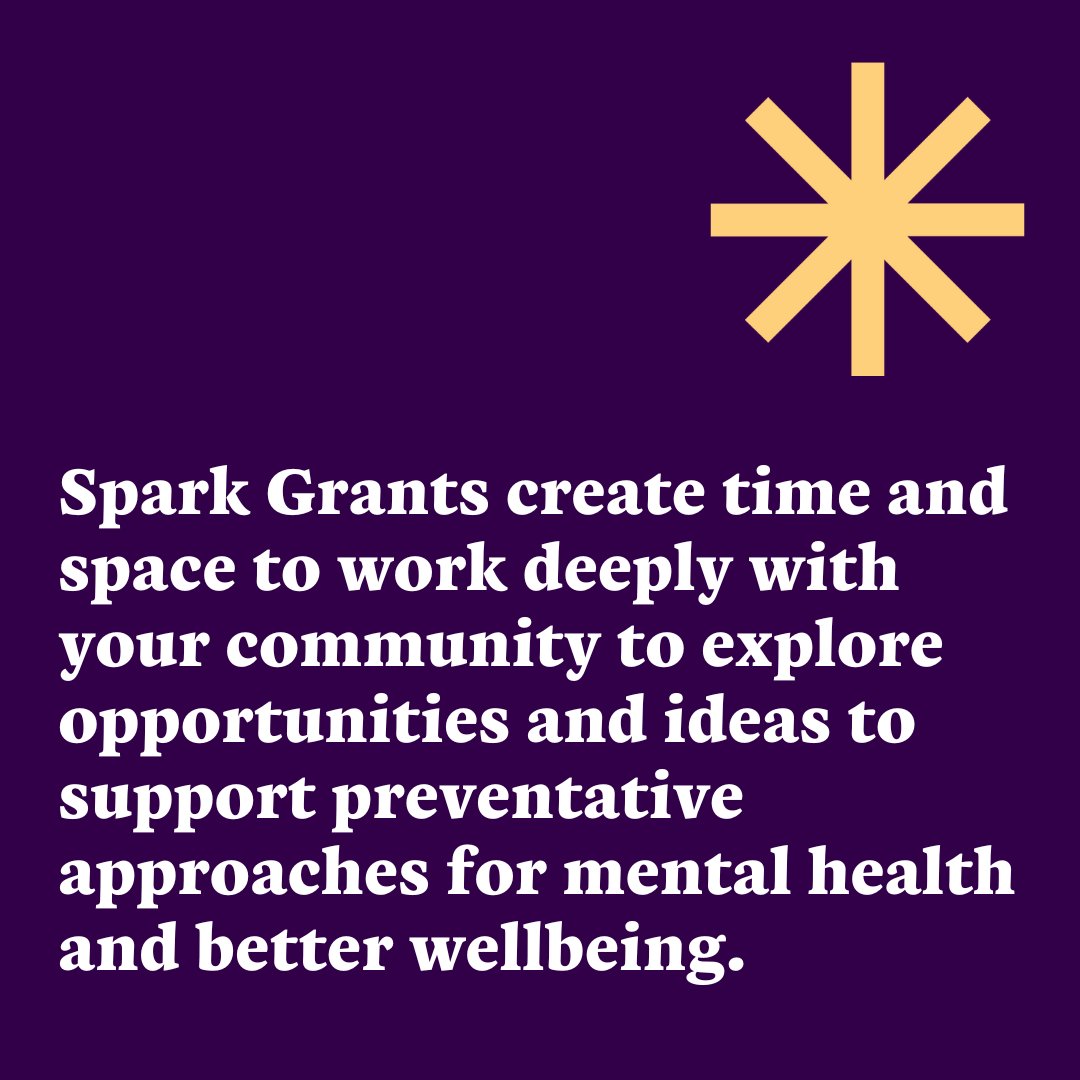 Passionate about exploring different pathways to support mental health? Spark Grants could be for you!

Check out the newly launched application information here fayfullerfoundation.com.au/grant/spark-gr…