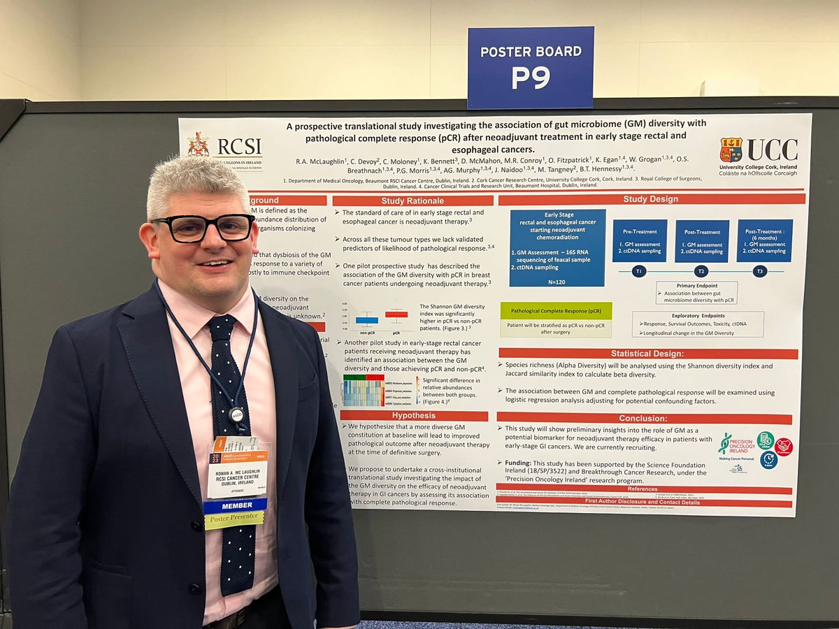 Sarah E. Lochrin (@lochrinsarah) on Twitter photo Amazing work by <a href="/RonanAndrewMcL1/">Ronan Andrew McLaughlin</a> looking at the association of the gut microbiome diversity in pCR after neoadjuvant treatment in esophageal and rectal ca. Well done to all involved Amazing work by <a href="/RonanAndrewMcL1/">Ronan Andrew McLaughlin</a> looking at the association of the gut microbiome diversity in pCR after neoadjuvant treatment in esophageal and rectal ca. Well done to all involved