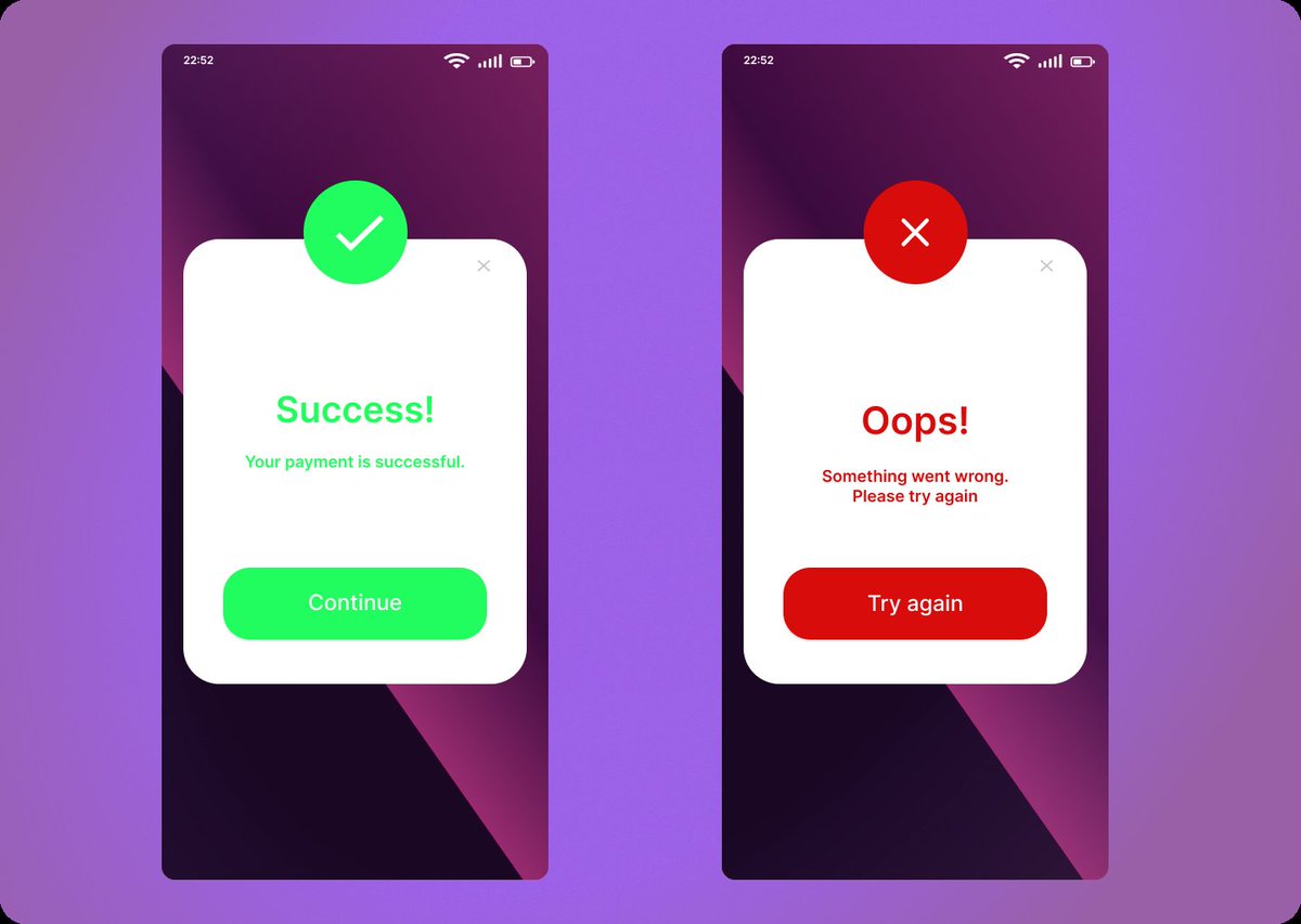 Design_Chemist's tweet image. Day 011/100
Flash message design
#DailyUI #100daysofchallenge #UIUXDesigner #userinterface #ux #womenintech