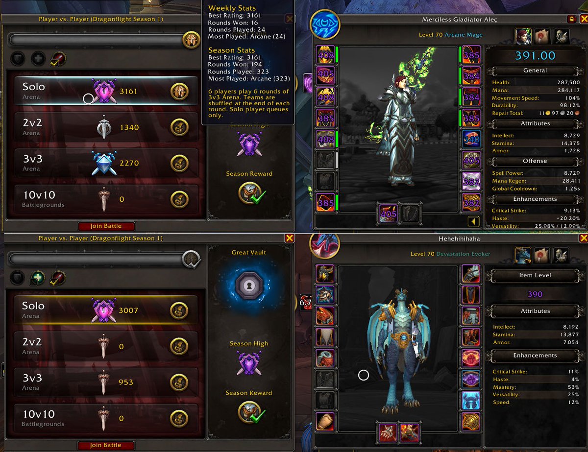 Big fan of solo shuffles. It's a for-fun bracket but its really fun, and pvp has never been so accessible.

Also allows old men like me to brag even when they don't compete or play 3s really hehe