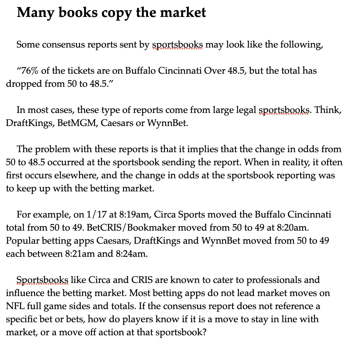 Adam Chernoff on Twitter "4. There are only a select few sportsbooks