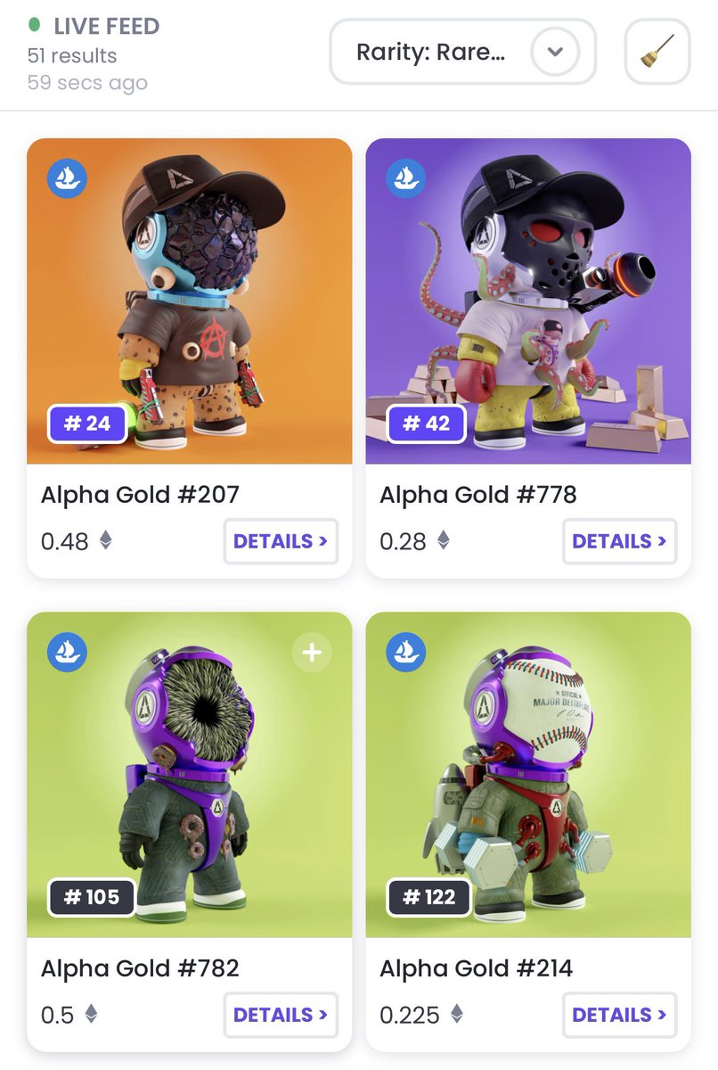 Goatboardapp's tweet photo. Two nice super rare #Goldnauts for sale 👏👀🔥 wonder who’ll grab those up. #Deltanauts #Valorrising $BTC $ETH $BNB https://t.co/YjHVf4d1NF