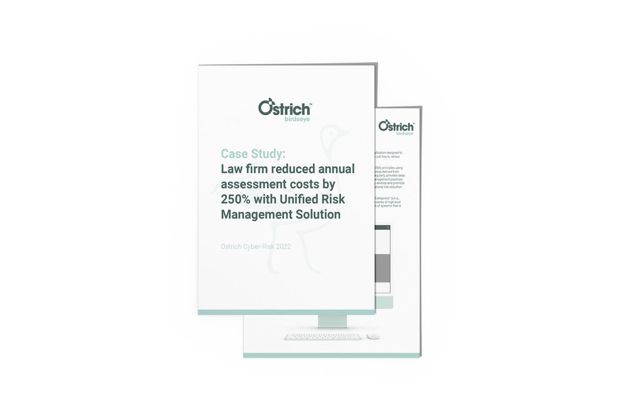 cybercharlieb's tweet image. Learn how an international law firm reduced #assessment costs by 250% with our cyber risk management solution, in our Case Study here: bit.ly/ostrichlaw  app.marketbeam.io/u/9j6Jbw