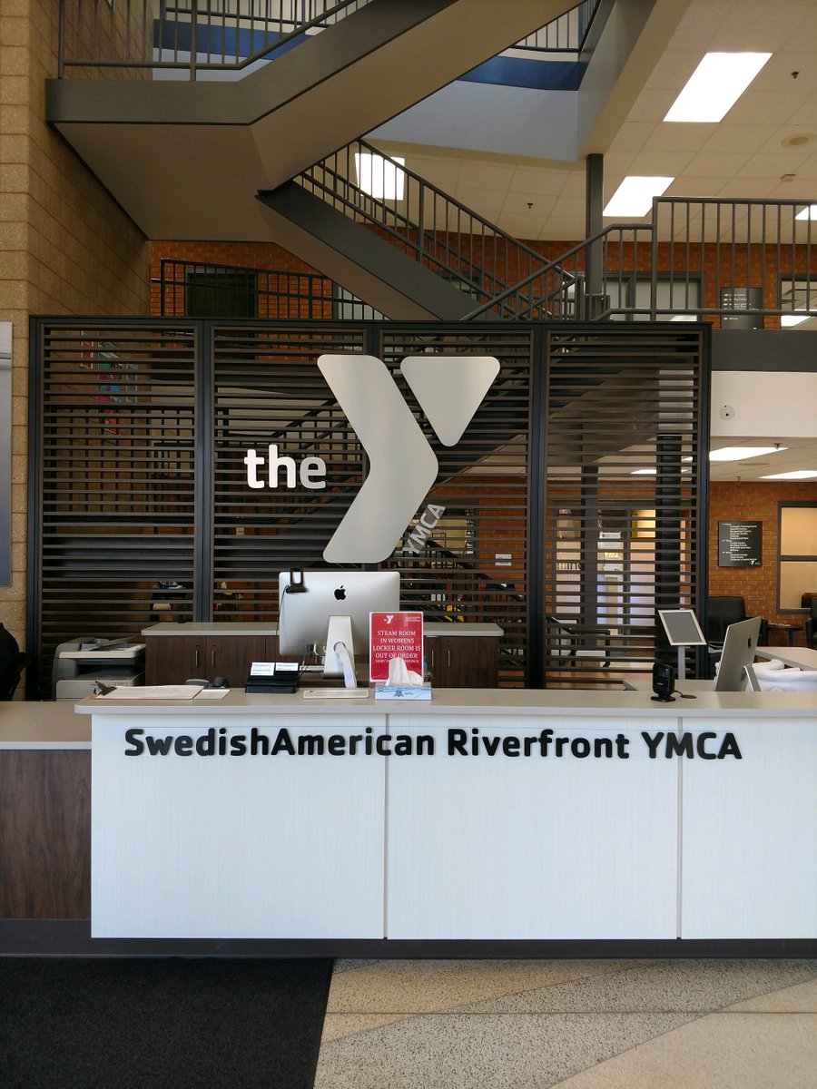 SignsNowRFD's tweet image. If you've been by the @ymca of Rock River Valley, you've seen this beautiful simple new dimensional signage in the front entrance! Always happy to serve those that serve our local communities.  #ymca #branding #interiorsigns #signage