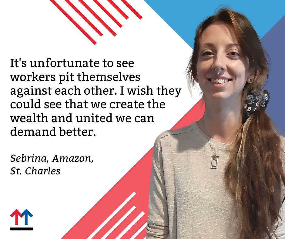 moworkerscenter's tweet photo. "It's unfortunate to see workers pit themselves against each other. I wish they could see that we create the wealth and united we can demand better." Sebrina, Amazon, St. Charles
#MOWorkers #AthenaForAll #AmazonHurts https://t.co/HUS9d4F2Jx