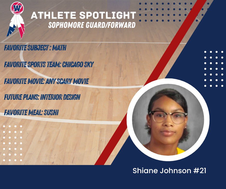 🚨TEACHER APPRECIATION NIGHT - HOME GAME🚨 come out and cheer on your favorite Lady Blackhawks and watch them appreciate their favorite teachers!  - Athlete Spotlight is #21 Shiane Johnson