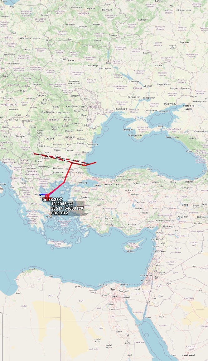 Oceanworldfree's tweet photo. ๐บ๐ธUSAF FORTE12 10-2045 #AE5420
#AdriaticSea #Rovigo #PoDelta #Venice
Northrop Grumman RQ-4B Global Hawk https://t.co/TJKp9yIydL