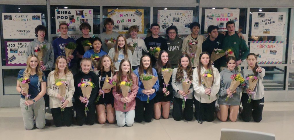 Celebrating our 24 amazing Indoor Track SENIORS!!!!  This group has been a key part of the unbelievable achievements of indoor track over the past 4 years.  Best of luck in the future to all of you!!