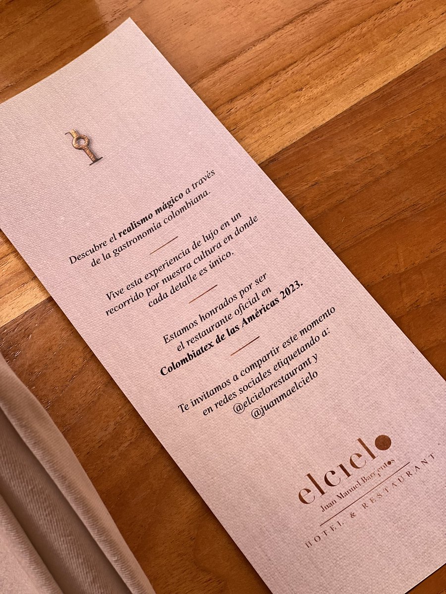 INEXMODA's tweet image. Hoy lanzamos oficialmente #Colombiatex2023 para medios de comunicación en el restaurante @elcielorest ✨ Una experiencia alrededor de la consciencia circular, concepto principal de la Feria ♻️