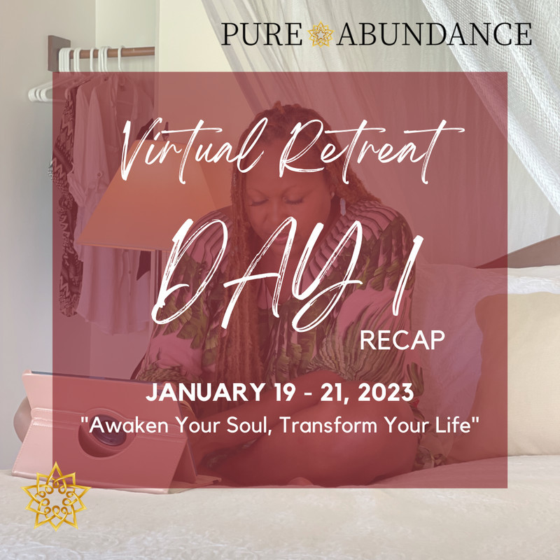 PatrinaWisdom's tweet photo. Day one of the Virtual Pure Abundance Retreat is complete!   
There's still an opportunity to join us - purchase your VIP ticket and get the recording from speaker and meet the community in the after party after the last session each day.  Link in bio | https://t.co/5s3uSE91sZ https://t.co/wwP6ouE3gX