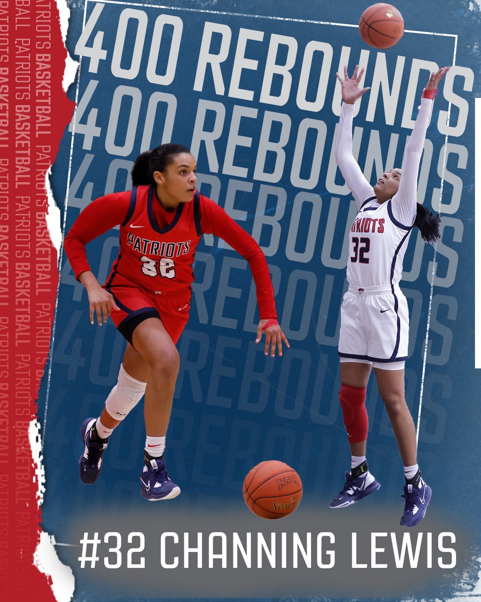 With her 2nd rebound tonight, Channing Lewis has now grabbed 400 career rebounds #OneBigTeam