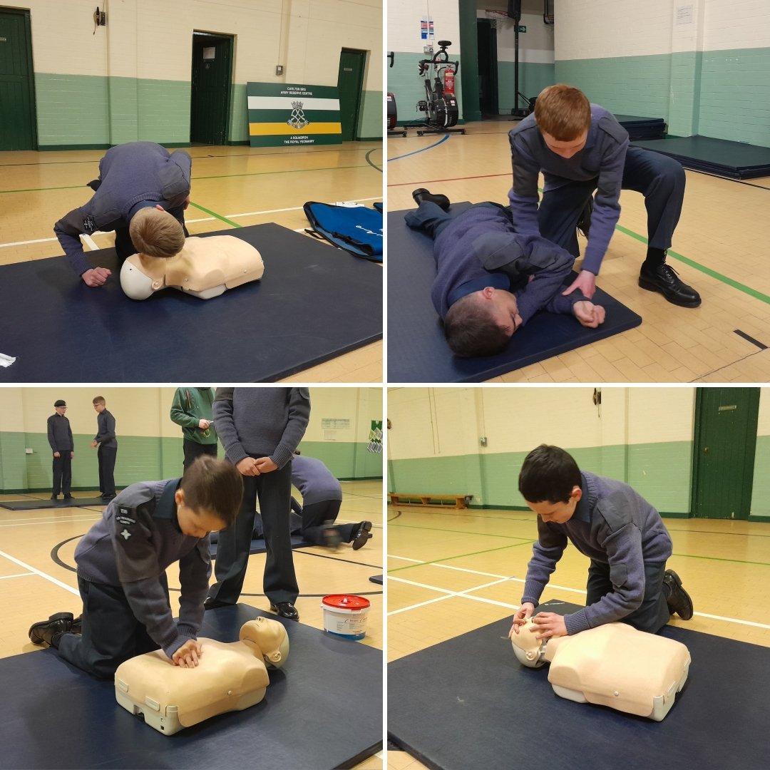 138 Squadron Royal Air Force Air Cadets (@138sqnrafac) on Twitter photo Cadets have been brushing up on their First Aid skills on the Emergency First Aid course delivered on the unit.
Skills such as assessing DRABC, recovery position and resuscitation were taught and assessed.
#whatwedo
<a href="/SEMidsWgRAFAC/">South & East Midlands Wing Air Cadets</a>
#aircadets Cadets have been brushing up on their First Aid skills on the Emergency First Aid course delivered on the unit.
Skills such as assessing DRABC, recovery position and resuscitation were taught and assessed.
#whatwedo
<a href="/SEMidsWgRAFAC/">South & East Midlands Wing Air Cadets</a>
#aircadets