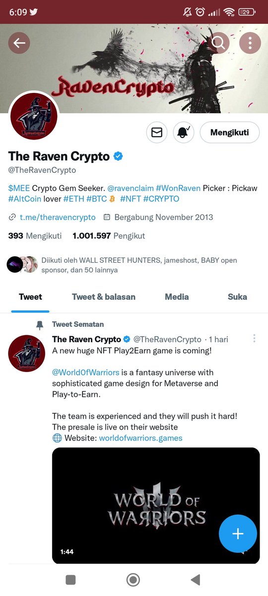 ProdIrfan's tweet photo. @TheRavenCrypto Done https://t.co/T6YeZi9ffV