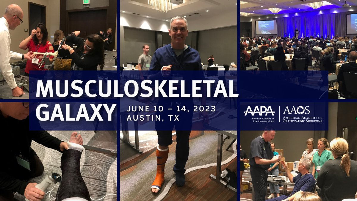 Registration is officially OPEN for the Musculoskeletal Galaxy course from @AAPAorg and AAOS: https://t.co/qOcZC1rb7o