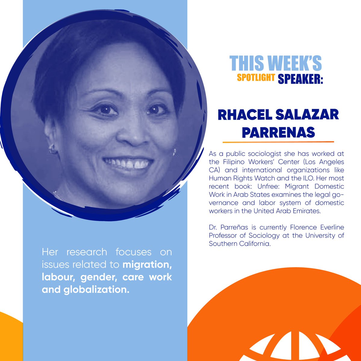 @CareworkN is excited to announce the 3rd Global #Carework Summit Keynote Speaker: @USCSociology professor @rhacel Parreñas, author of Unfree: Migrant Domestic Work in Arab States(@stanfordpress). Join us in #CostaRica2023 from June 7-9. #EarlyRegistration deadline is March 15th!