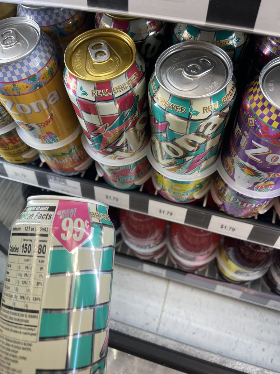 JackieGeni's tweet photo. @DrinkAriZona Over here @ampm is doing you dirty. Up charge to $1.79. Definitely stopped me from buying it. 😅 https://t.co/ZriwC5HvXl