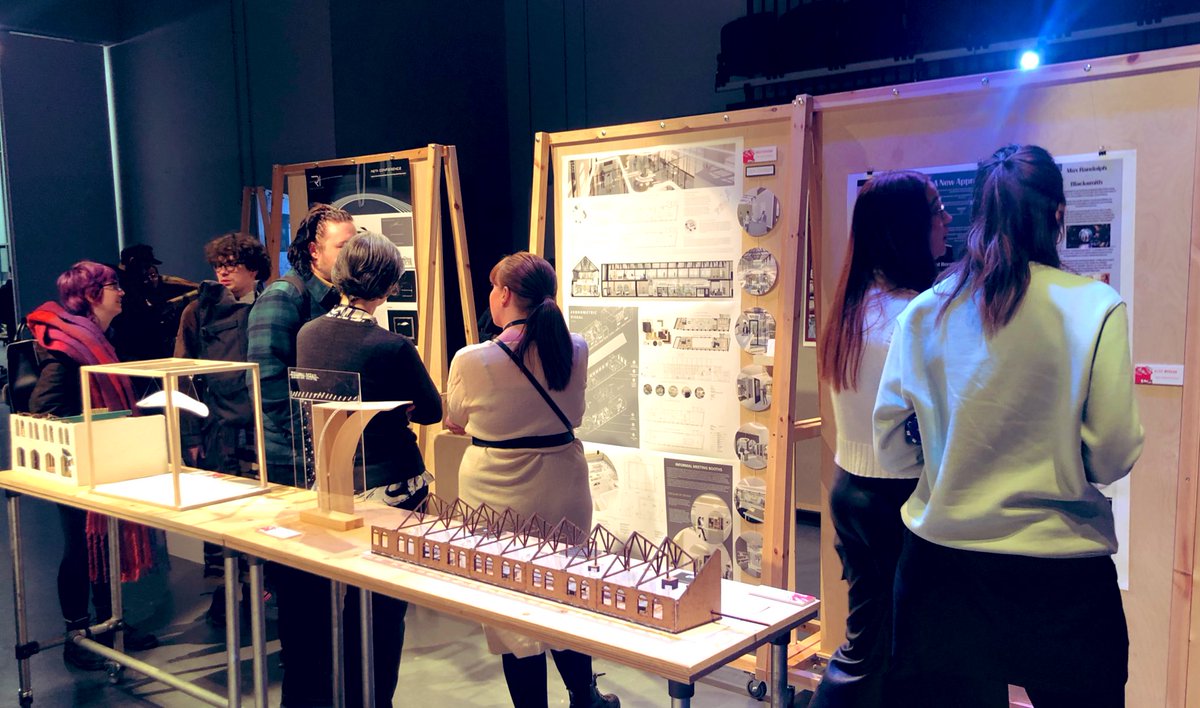 A snapshot of this evening’s @MyBCU @BCU_BSoAD BA Interior Architecture & Design Level 6 mid-year showcase. Well done to all the students and staff involved, lovely models, films, drawings and curation