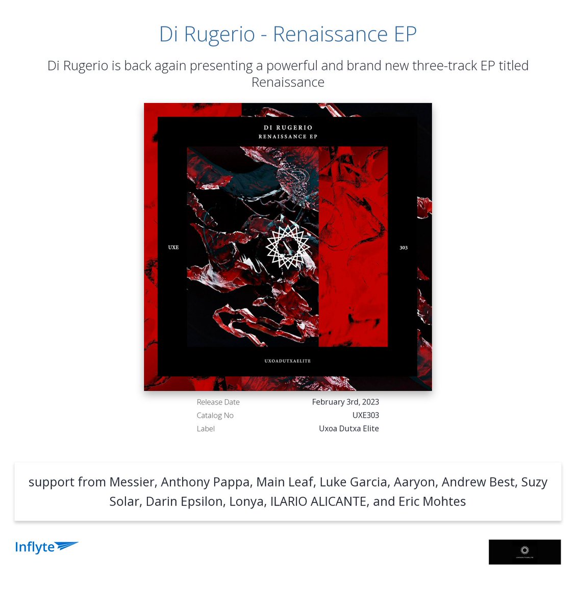 Cheers <a href="/mutique/">Eric Mothes</a> for the review "I like the production, progressive and also melodic and dark
inflyteapp.com/r/nobxju