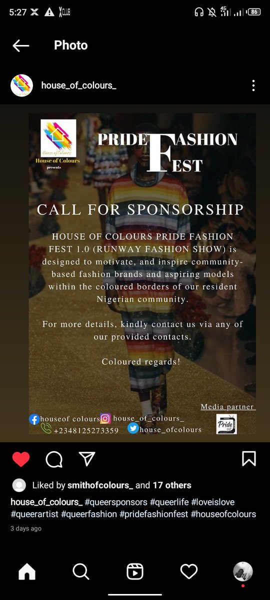 Sponsorship or supports!