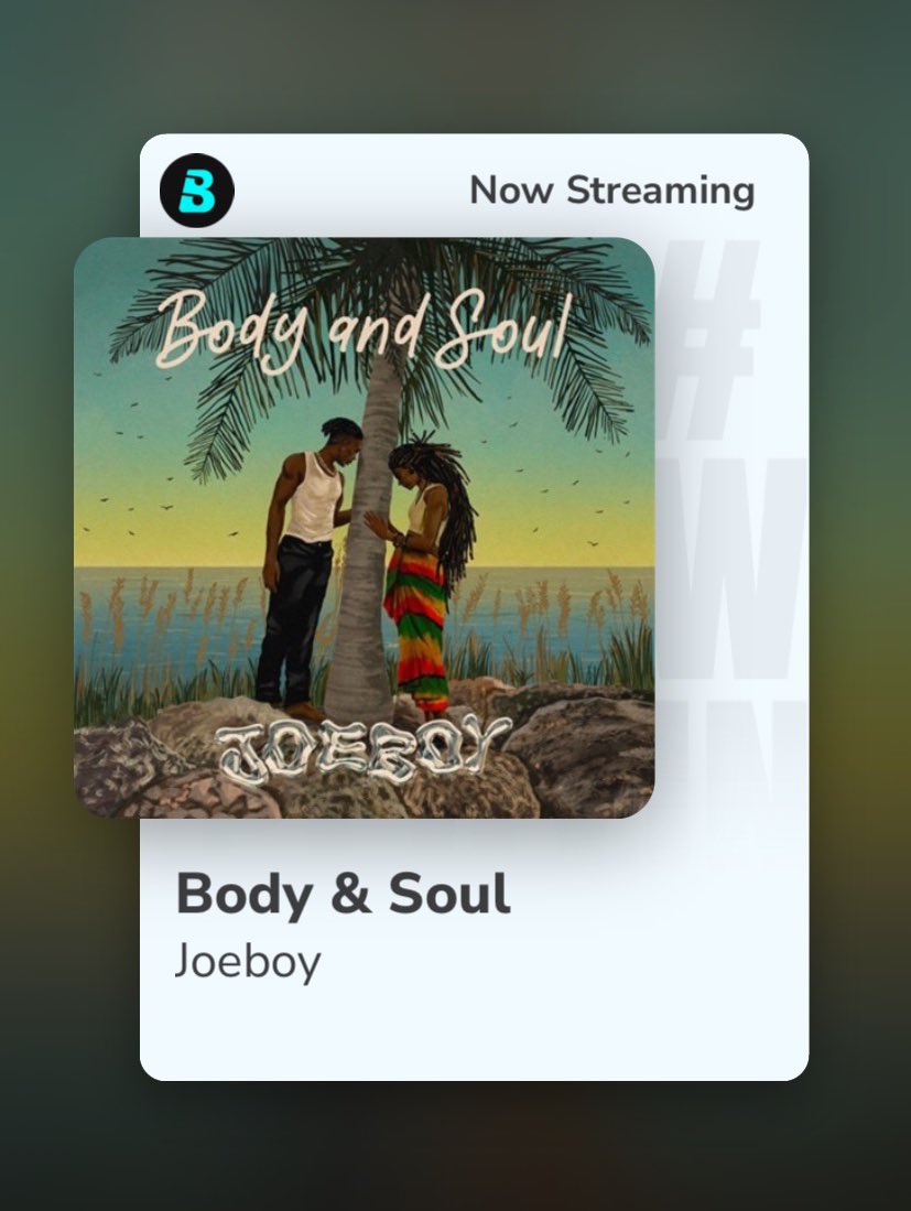New Lover Boy Music from <a href="/Joeboy/">LAVIDA BOY</a>, and this one is for the #BodyAndSoul! 😊❤️

Listen to this smooth tune on Boomplay. 👉🏾 Boom.lnk.to/JoeboyBodyAndS…

#BoomFresh #Joeboy #HomeOfMusic #NewMusicFriday
