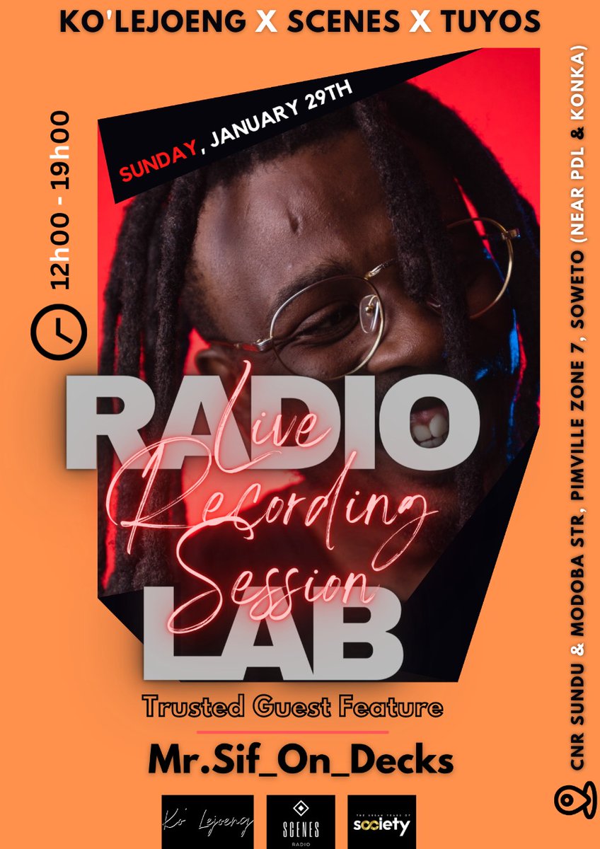 SAVE THE DATE ❗ ❗ ❗

Trusted Guest Feature: Mr Sif On Decks

Location: Ko' Lejoeng 

Producer: Scenes  &amp; The Urban Years of Society 

DON'T MISS OUT ❗ ❗ ❗

#KoLejoeng #scenes #tuyos #mrsif #ondecks #summer #liverecordingsession
