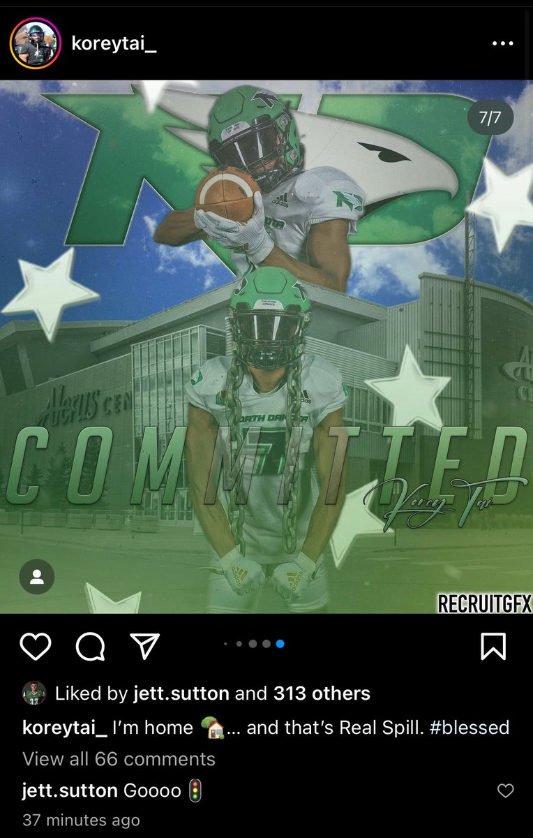 fnhawkstalk's tweet photo. Korey Tai, an athlete out of Illinois commits to @UNDfootball @tai_korey https://t.co/FFSAOE86wg