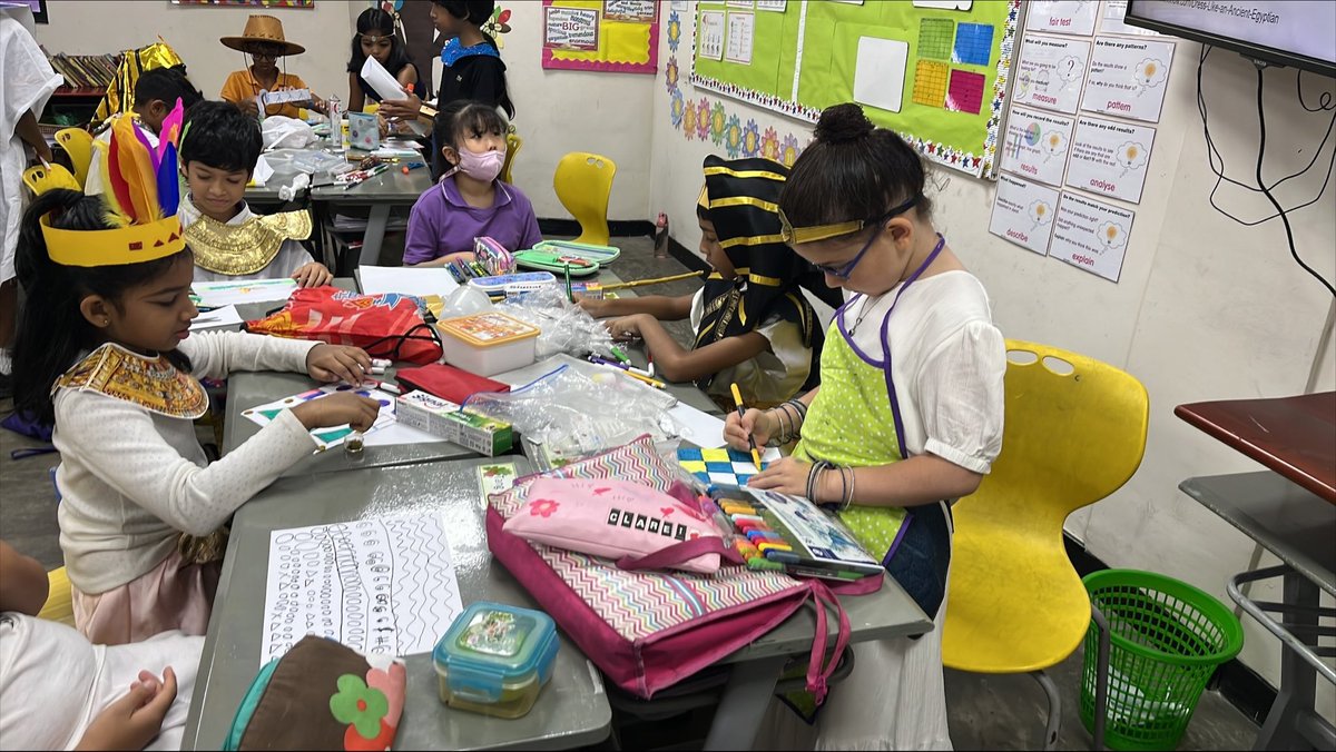 4C actively engaged in making canopic jars for Ancient Egyptian Day
<a href="/jsyear4/">BSC_JSYear4</a> <a href="/BSC_Principal/">BSC Principal</a> <a href="/BSC_JSHead/">BSC Junior Head</a> <a href="/BSColomboLK/">British Sch Colombo</a>