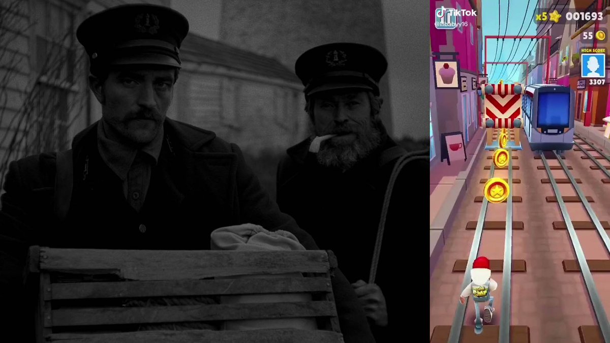 Fun Fact: The unique aspect ratio of The Lighthouse (2019) was deliberately chosen so a Subway Surfers video could be viewed beside it and fill the full 16:9 frame