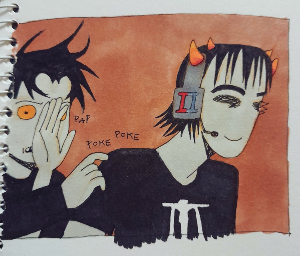 I haven't actually read past jade's intro but my friends are very encouraging and trolls are fun to draw #Homestuck