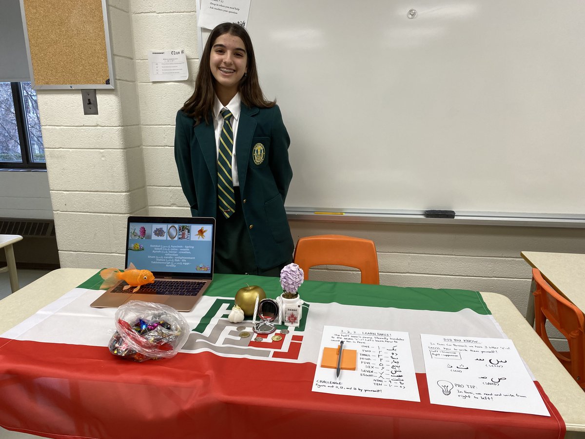 At lunch today for #DiversityWeek, Upper School students learned about celebrations around the world! They shared some of their own favourites and engaged with others about theirs. More photos: bit.ly/3XNP3TH